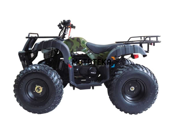 Квадроцикл WELS (Велс) Thunder 200 HS (AX200) зелёный камуфляж (машинокомплект) | Мототека